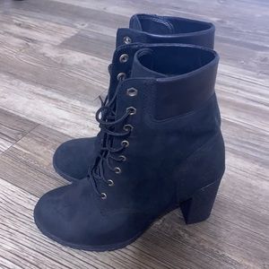 Timberland Women’s heeled boots size 8 black